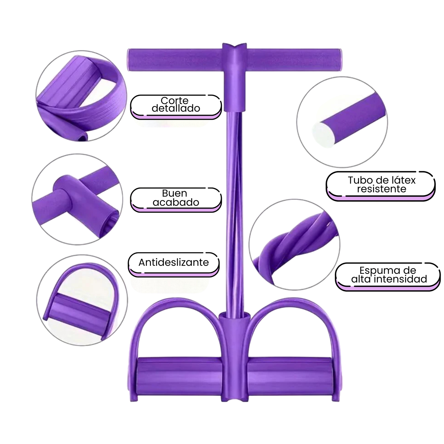 Banda de resistencia elástica con pedales