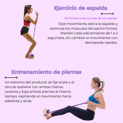 Banda de resistencia elástica con pedales