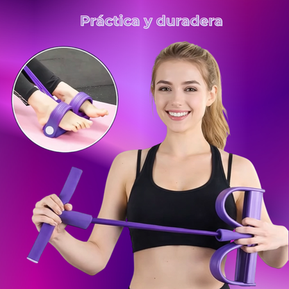 Banda de resistencia elástica con pedales